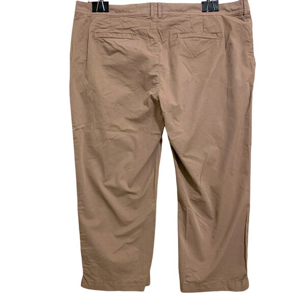 FAT FACE FARNHAM Chino Capris Pearwood Brown Cotton/Elastane Sz 12 \ NWT - Picture 7 of 15